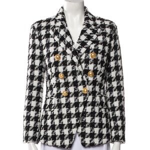 NWT Balmain Houndstooth Blazer